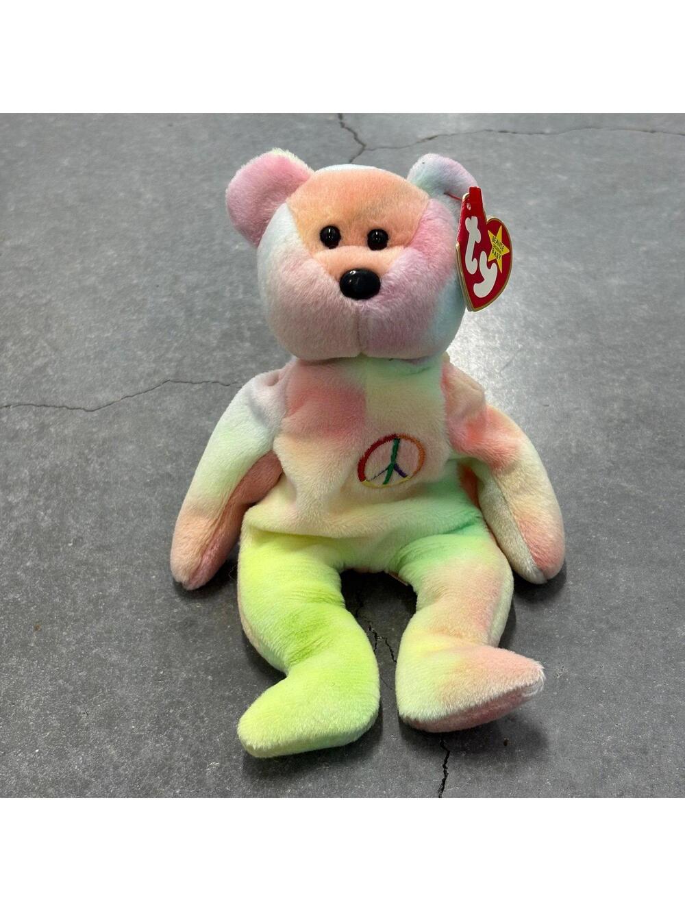 TY Beanie Babies Peace Bear